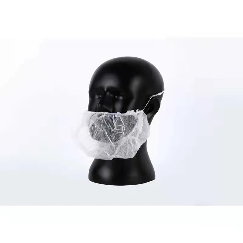 Food Industry Disposable Handmade Single Elastic PP Beard Cover