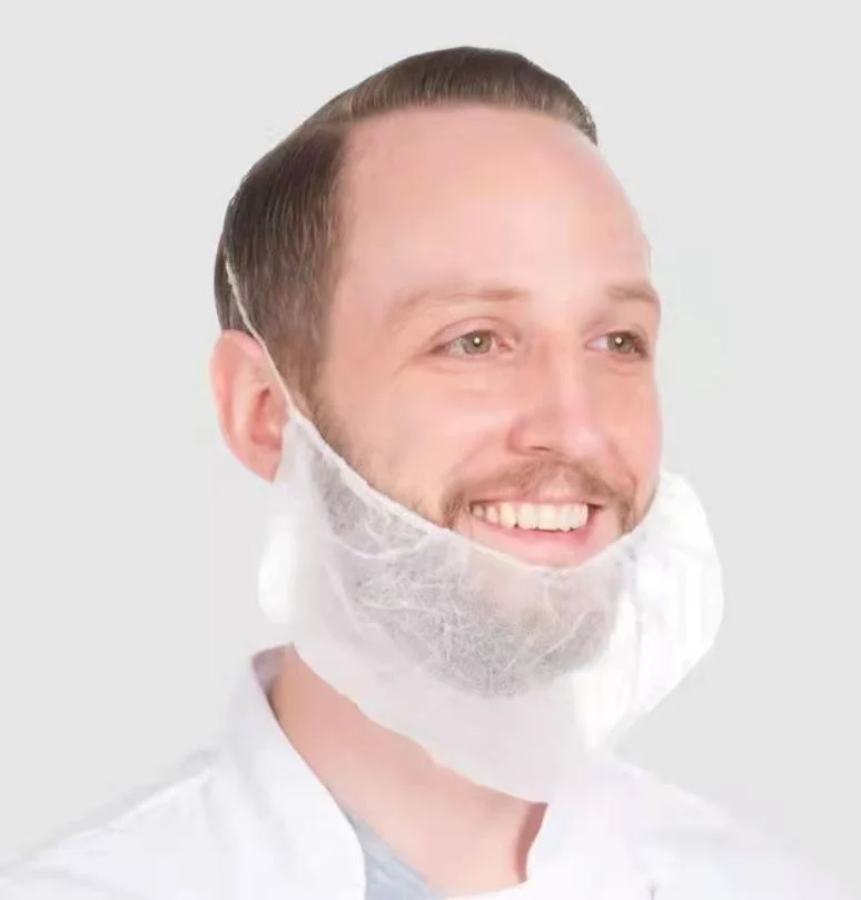 Factory Machine Made Disposable PP Beard Cover with Elastic Band